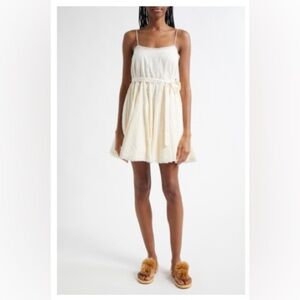 Ulla Johnson Beatriz Dot Jacquard Cotton Dress in Pristine Size 10